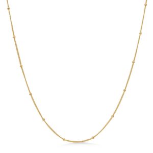 Orbit halskæde - forgyldt