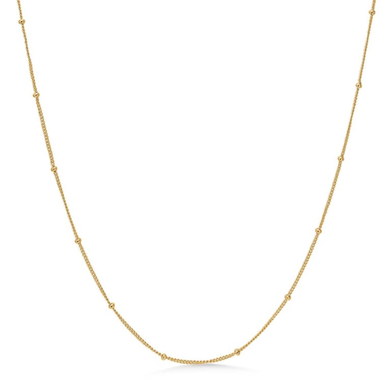 Orbit halskæde - forgyldt