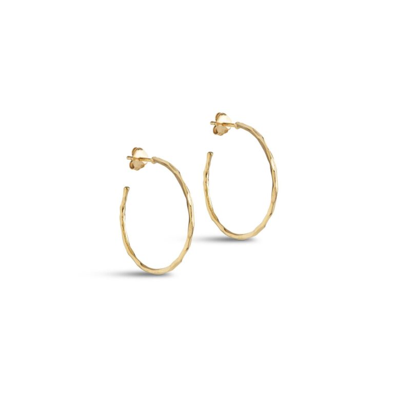 Organic Arena hoops, Medium - forgyldt