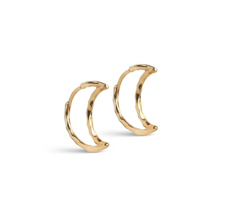 Organic Moon hoop forgyldt