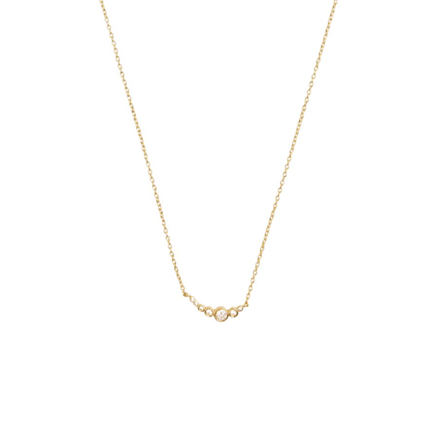 Ottilia halskæde - forgyldt