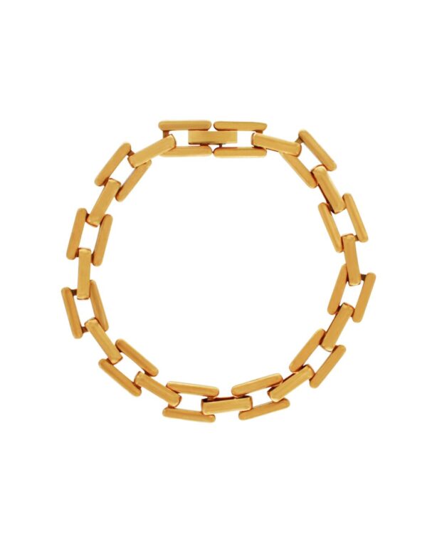 Passion Square kædearmbånd - forgyldt