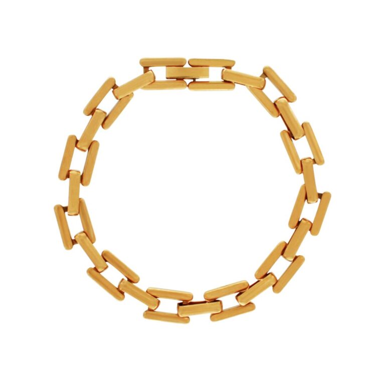 Passion Square kædearmbånd - forgyldt