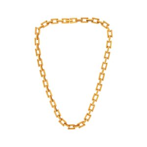 Passion Square kædehalskæde - forgyldt