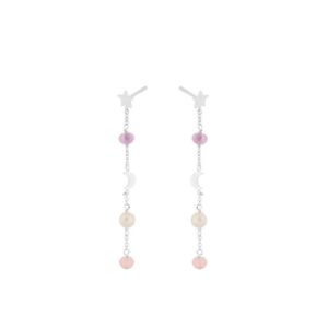 Pastel Dream Earchains 45 Mm | Sølv Fra Pernille Corydon