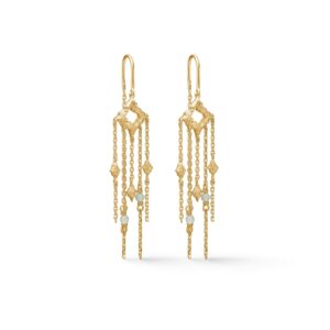 Peak hængeøreringe - forgyldt