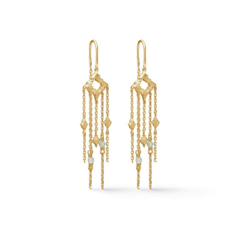 Peak hængeøreringe - forgyldt