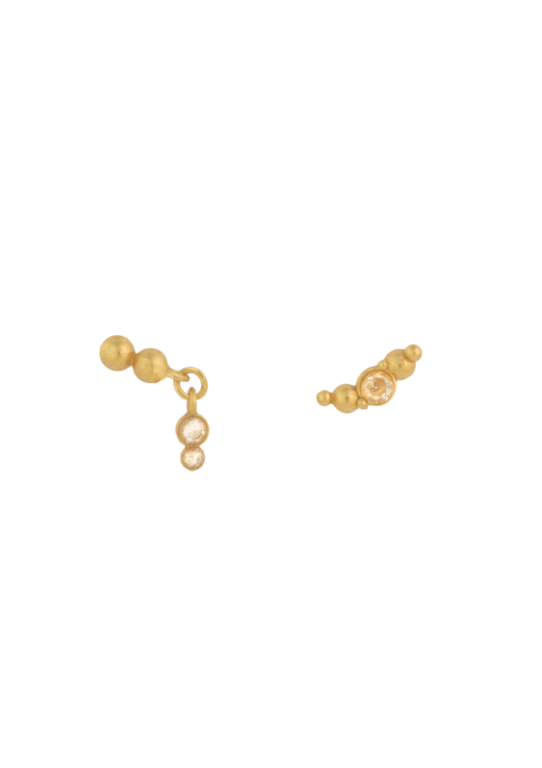 Pendulum øreringe - forgyldt