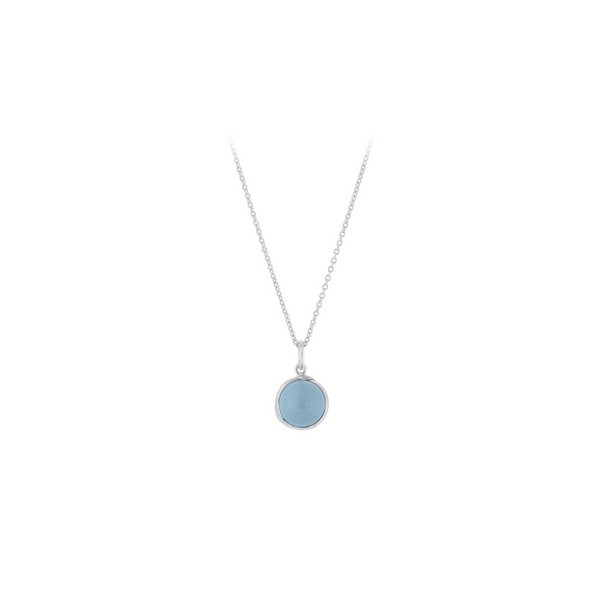 Pernille Corydon - Aura Blue halskæde m. blå kvarts i sølv