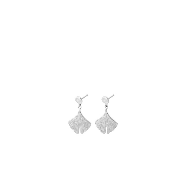 Pernille Corydon - Biloba øreringe i sølv