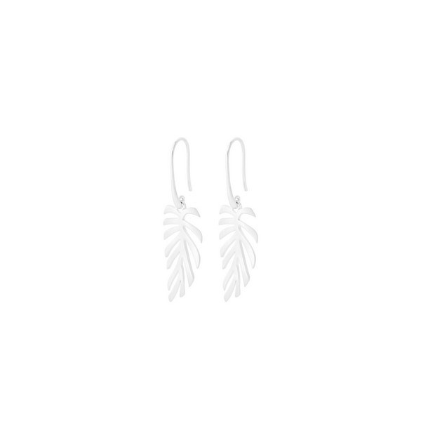 Pernille Corydon - Fern Leaf øreringe i sølv
