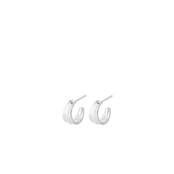 Pernille Corydon - Mini Ocean Shine øreringe i sølv