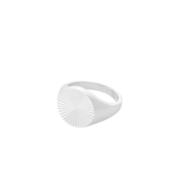 Pernille Corydon - Ocean Star Signet ring i sølv