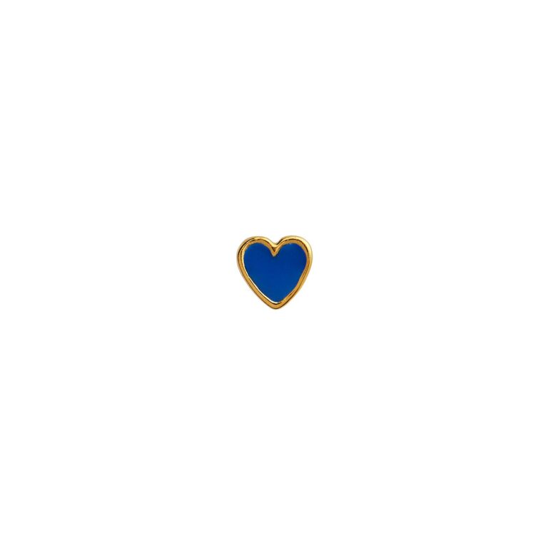 Petit Love Heart ørestikker - Cobalt Blue