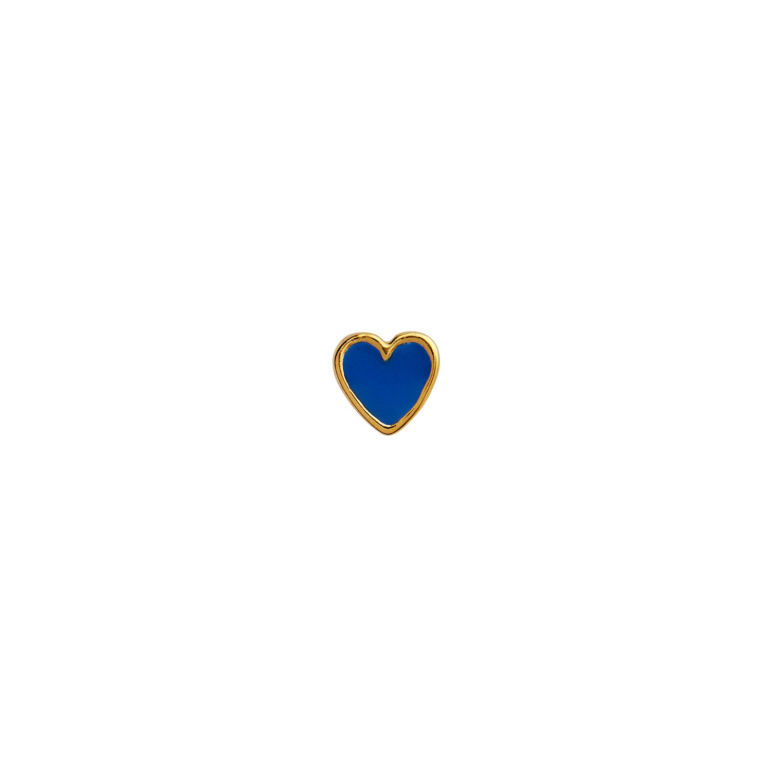 Petit Love Heart ørestikker - Cobalt Blue