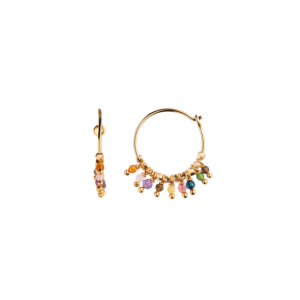 Petit Rainbow Hoop With Stones 1pc | Forgyldt Fra Stine A