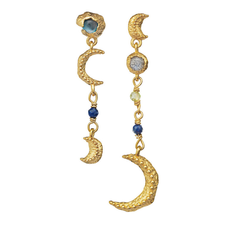 Maanesten Moonlight Tales Phoebe Forgyldt Hængeøringer