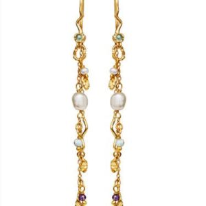 Poppy øreringe - Forgyldt