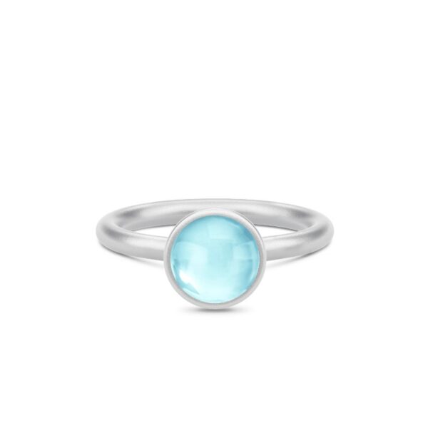 Primini Sterling Sølv Ring fra Julie Sandlau med Sky Blue Krystal