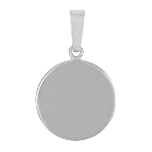 Rhodineret sølv vedhæng i 13-16-20 mm rund plade fra Nordahl