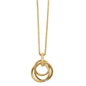 SIERSBØL - 14kt. guld halskæde med en brillant på 0,020ct