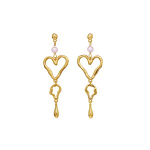 Sabrina hængeøreringe - forgyldt