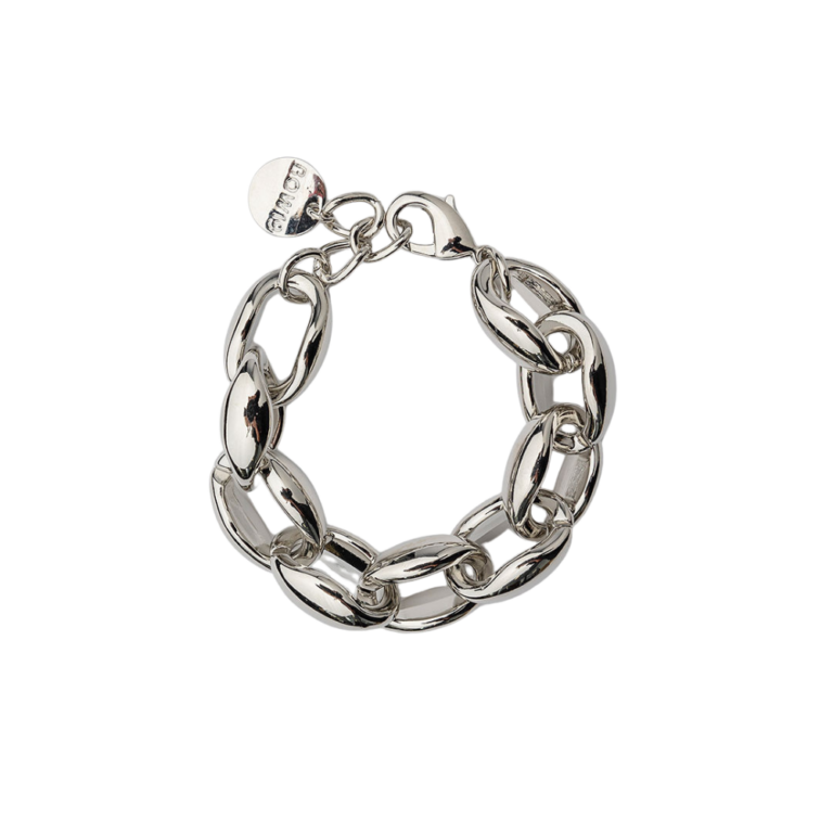 Samantha armbånd L - sølvbelagt