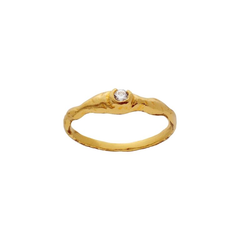 Sani ring - forgyldt