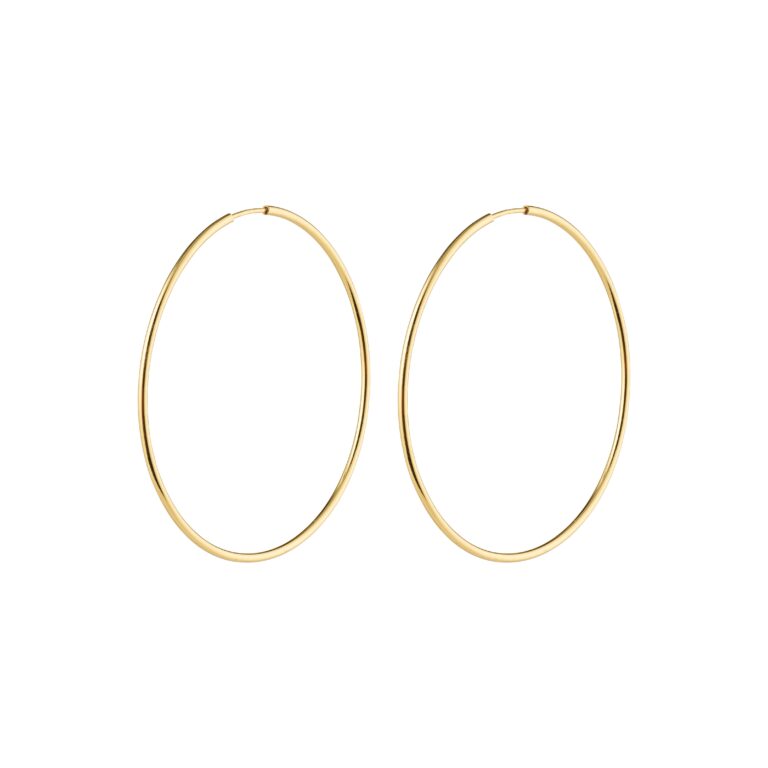 Sanne Large creoler - forgyldt