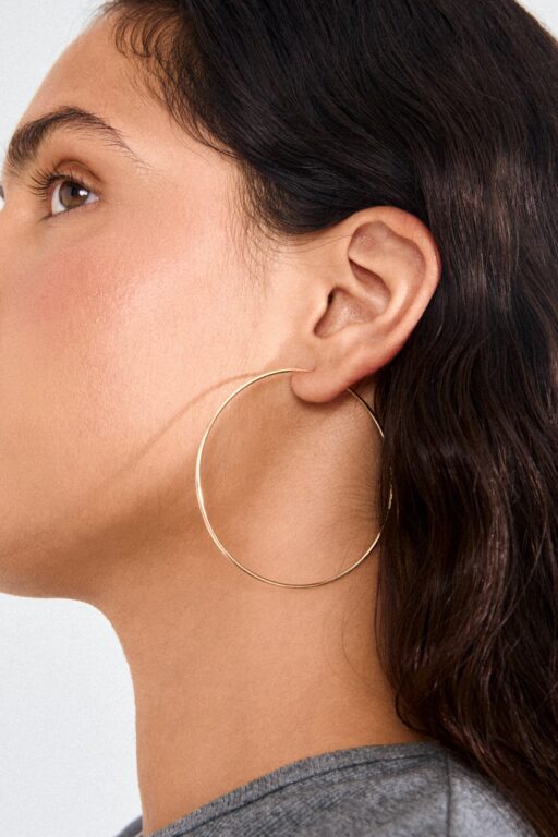 Sanne XL hoops - forgyldt