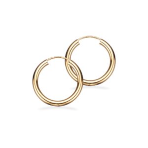 Scrouples - 8 karat guld øreringe, 20mm - 1203