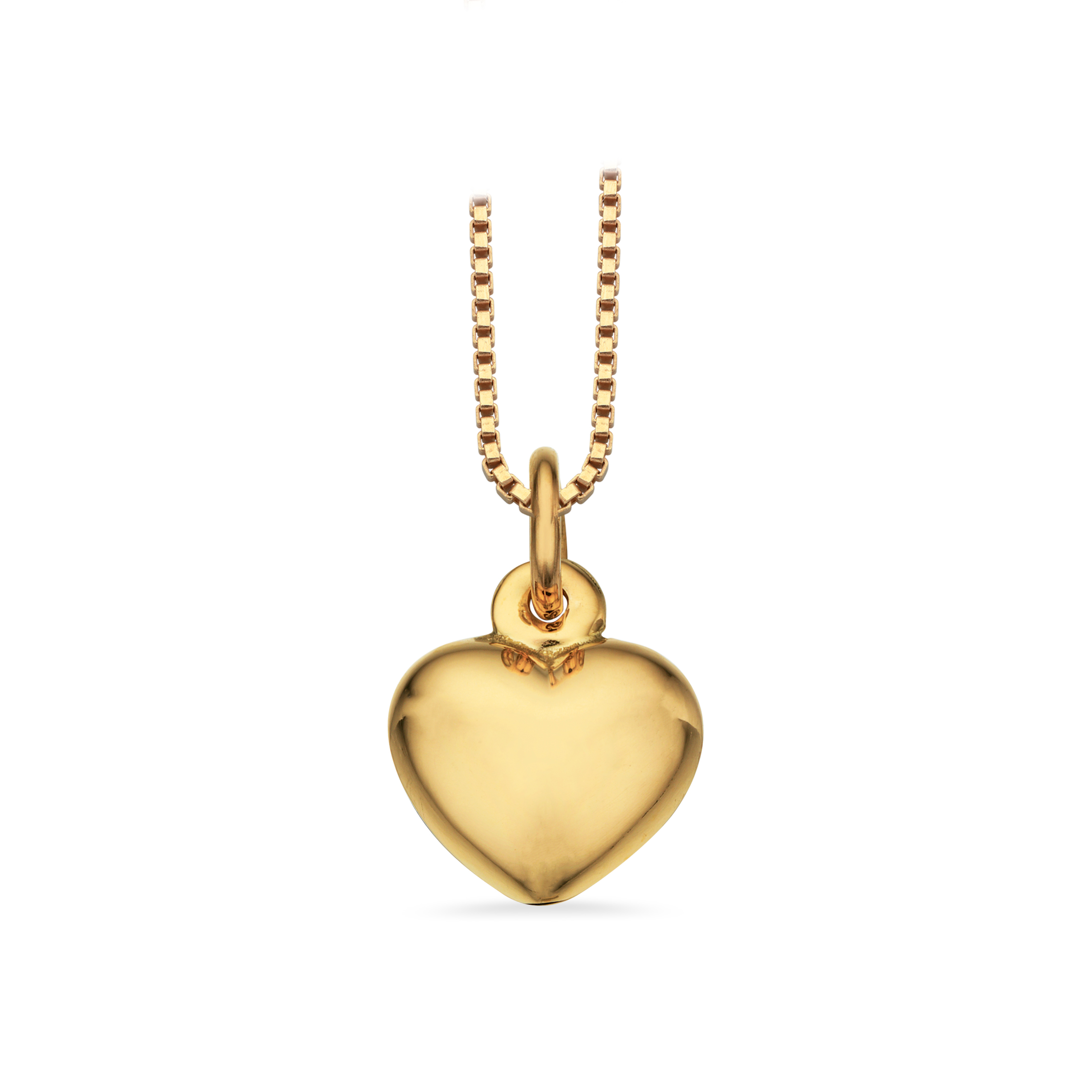 Scrouples Hjertevedhæng i 14kt guld - 8x9mm (uden kæde)
