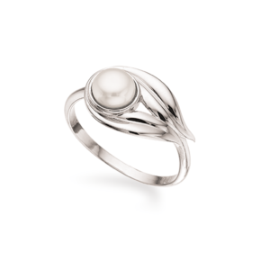 Scrouples Primavera Sterling Sølv Ring med Perle