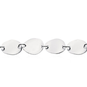 Scrouples armbånd i sølv med ovale plader