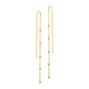 Scrouples øreringe med i forgyldt