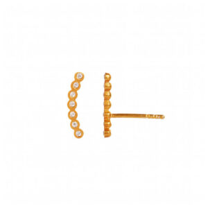 Seven Dots Earring 1 Stk. | Forgyldt Fra Stine A