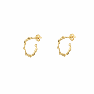 Shaman hoop øreringe s - forgyldt