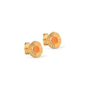 Shell Stud Forgyldt M/clementine Fra Enamel Copenhagen