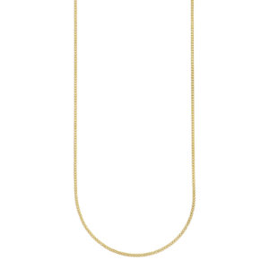 Siersbøl 9kt. guldkæde flad panser