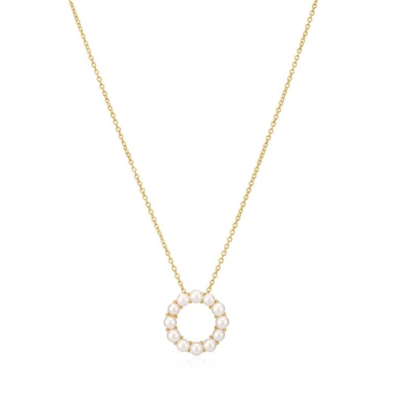 Sif Jakobs Biella halskæde i forgyldt med perler