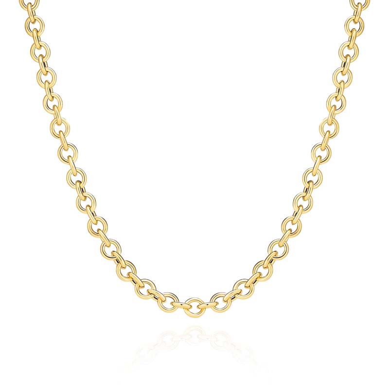 Sif Jakobs Carrara kæde i forgyldt