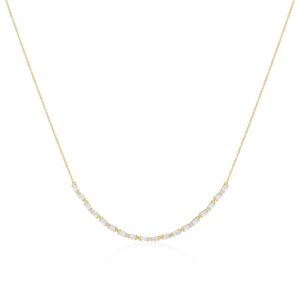 Sif Jakobs Ellera halskæde i forgyldt med kubisk zirkonia