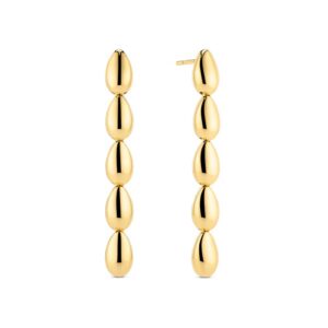 Sif Jakobs Goccia Cinque Pianura øreringe i forgyldt