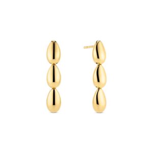 Sif Jakobs Goccia Tre Pianura øreringe i forgyldt