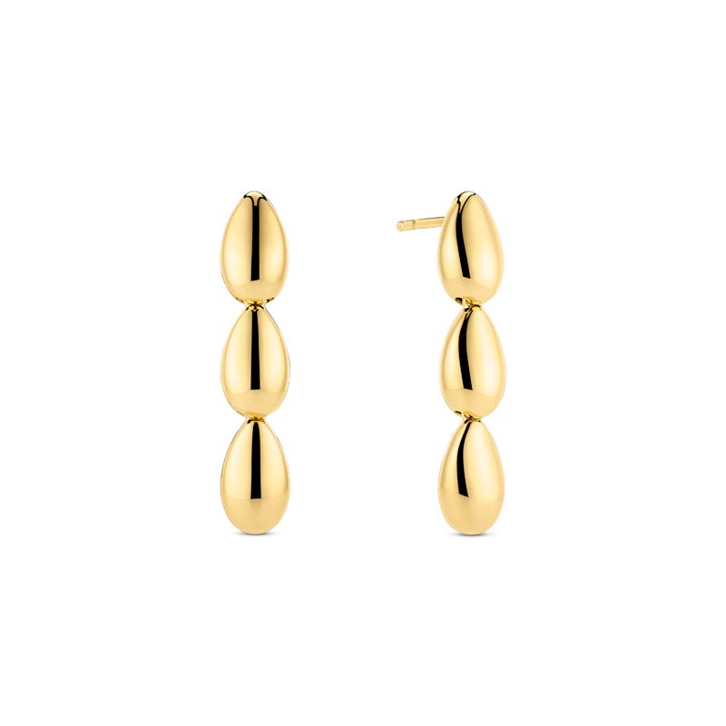 Sif Jakobs Goccia Tre Pianura øreringe i forgyldt