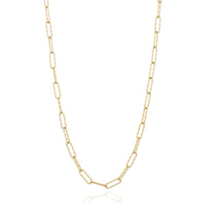 Sif Jakobs Luce Grande Chain halskæde i forgyldt 45cm - 3,5mm bred