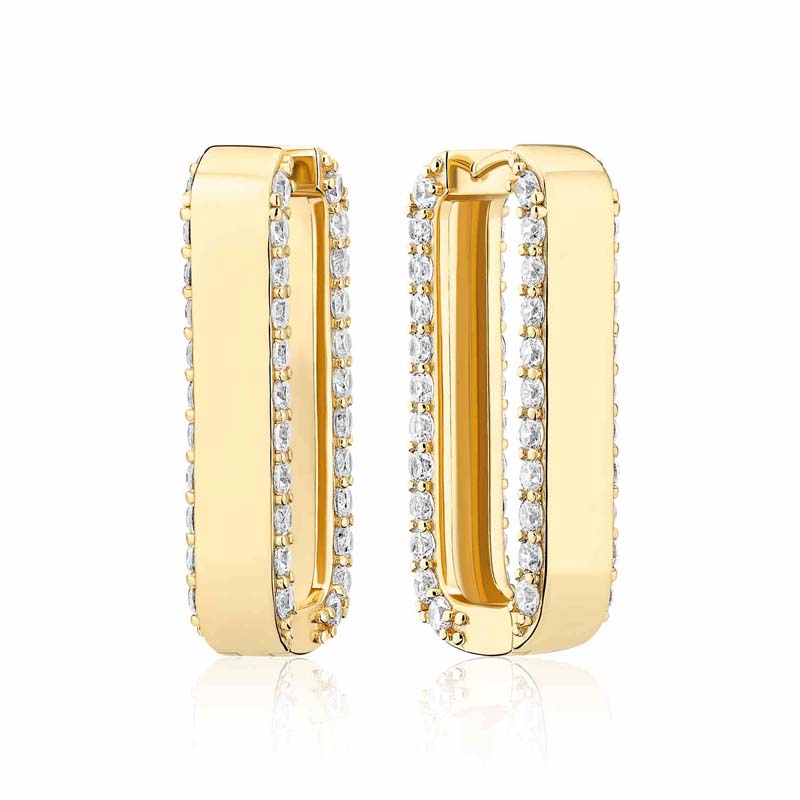 Sif Jakobs Maratea Grande øreringe i forgyldt