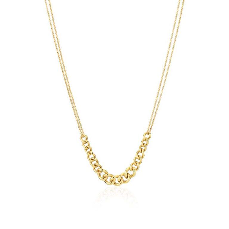 Sif Jakobs Oria halskæde i forgyldt