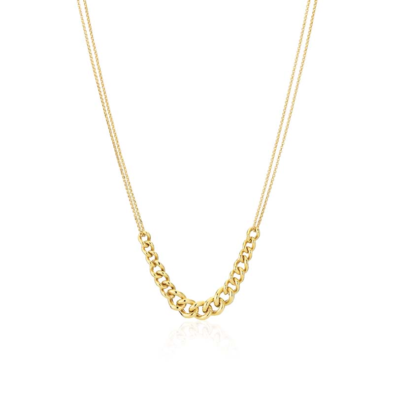 Sif Jakobs Oria halskæde i forgyldt