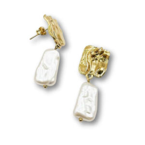 Smykkeli Copenhagen Øreringe - Luna Pearl - Gold Colour